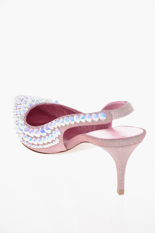 Lurex MABEL Slingbacks with Crystals 7cm