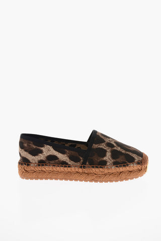 Espadrillas in Cotone Motivo Animalier