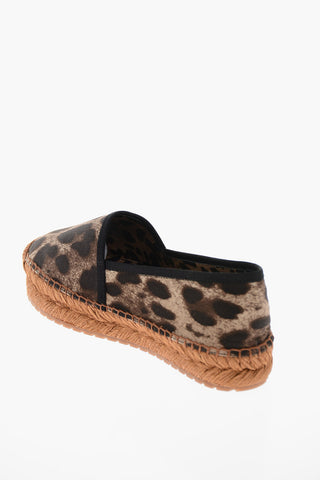 Espadrillas in Cotone Motivo Animalier