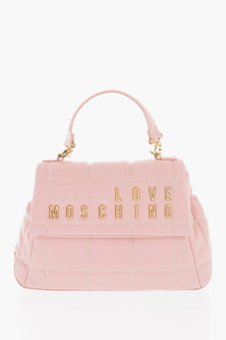 LOVE Tasche aus gestepptem Kunstleder mit goldenem Logo