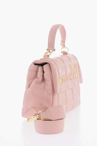 LOVE Tasche aus gestepptem Kunstleder mit goldenem Logo