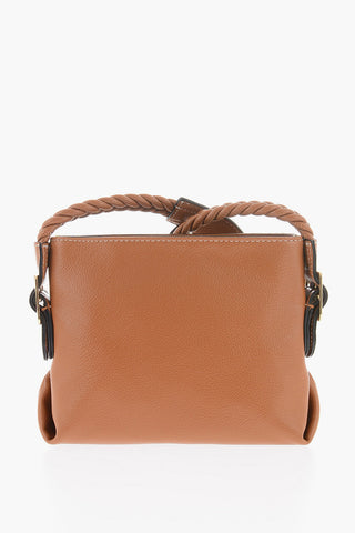 LOVE Faux Leather Crossbody Bag with Braided Details
