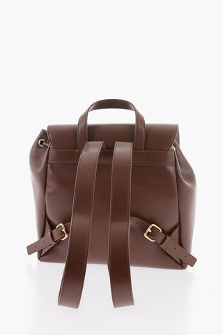 LOVE Faux Leather Backpack with Gold Logo