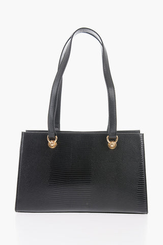 LOVE Faux Leather Shoulder Bag with Gold Details