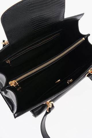 LOVE Faux Leather Shoulder Bag with Gold Details