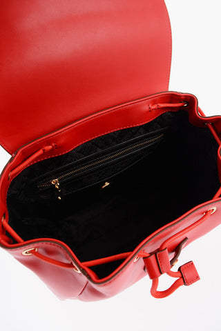 LOVE Faux Leather Backpack with Gold Logo