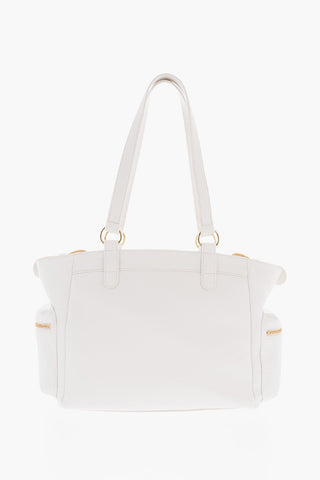LOVE Faux Leather Shoulder Bag with Removable Golden Charm