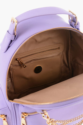 LOVE Faux Leather Backpack with Removable Golden Charm