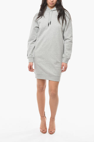 Hoodie Dress With Logo Print