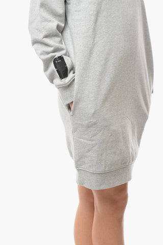 Hoodie Dress With Logo Print