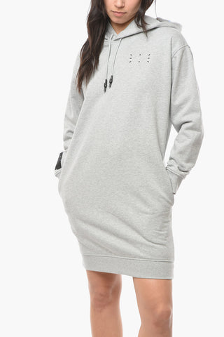 Hoodie Dress With Logo Print