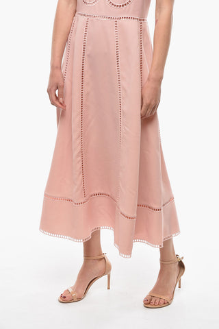 Long Dress with Butterfly Emboridery