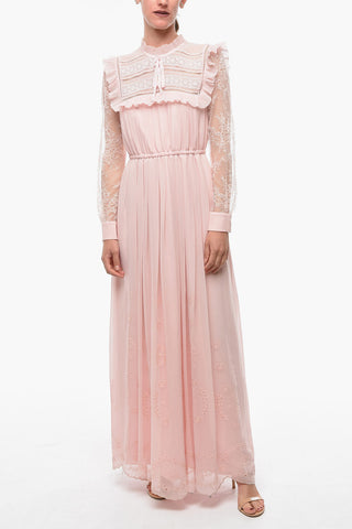 Vestito Duchesse in Chiffon con Ricami