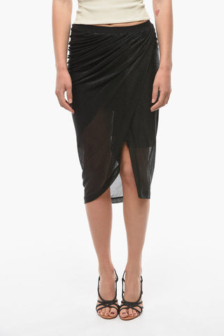 LILIES Gonna Midi VERED Drappeggiata in Lurex