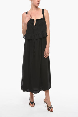 SEE BY Sleeveless Dress with Ruffled Detailing