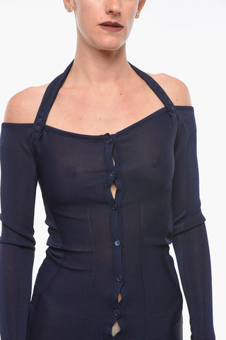 Vestito in Maglia LAGOA con Bottoncini