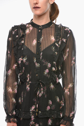 Vestito Fantasia Floreale DANCER con Rouches