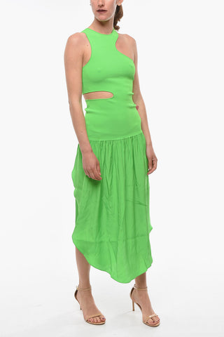 Vestito in Seta con Dettaglio Cut Out