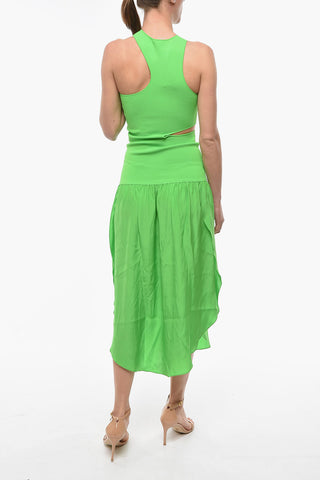Vestito in Seta con Dettaglio Cut Out