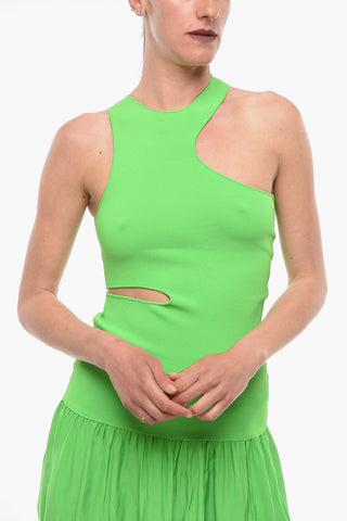 Vestito in Seta con Dettaglio Cut Out