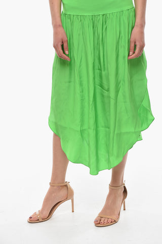 Vestito in Seta con Dettaglio Cut Out