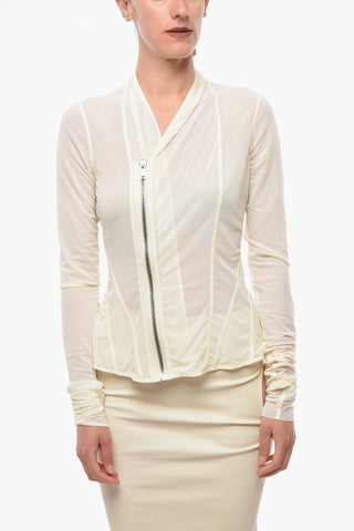LILIES Sheered PRINCESS Jacket with Asymmetric Zip-up Fastening