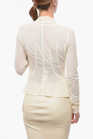 LILIES Sheered PRINCESS Jacket with Asymmetric Zip-up Fastening