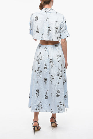 Floral Printed Trompe L'oeil Dress