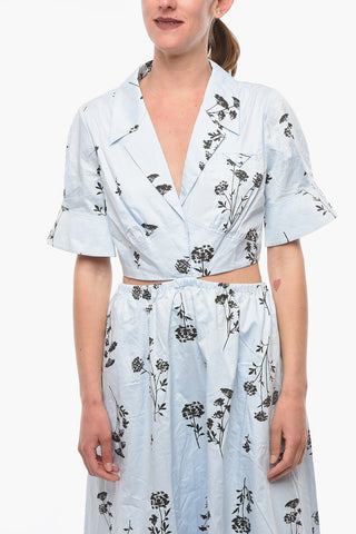 Floral Printed Trompe L'oeil Dress