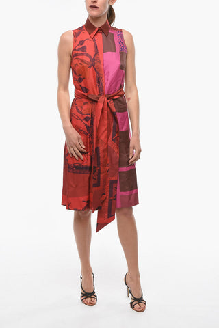 Chemisier Smanicato in Seta Mulberry con Cintura