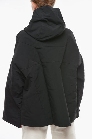 Giacca a Vento KHRIS SHELL Oversize in Nylon con Lacci Logati