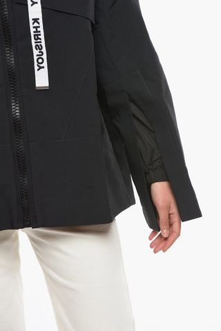 Giacca a Vento KHRIS SHELL Oversize in Nylon con Lacci Logati