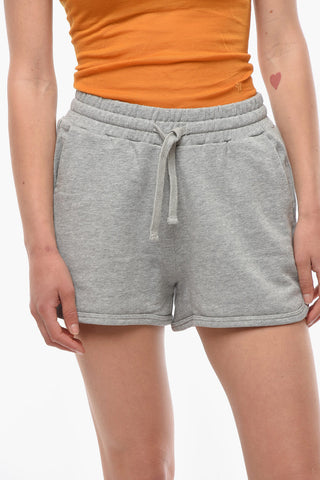 Shorts in Jersey con Stampa Logo