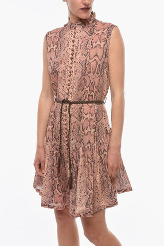 Vestito Corto MOONSHINE Stampa Serpente