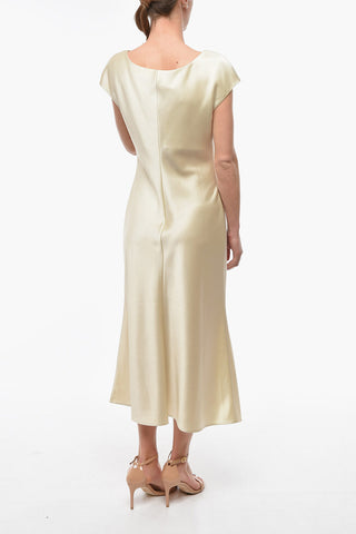 Vestito Lungo Fluido in Satin