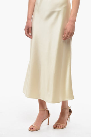 Satin Fluid Long Dress