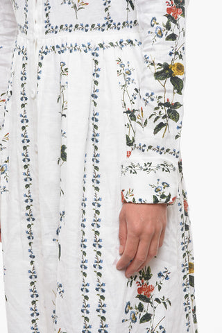 Floral Printed Linen CARRINGTON Dress