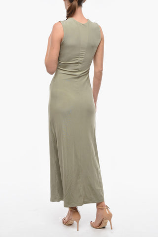 Fluid Midi Dress with Split