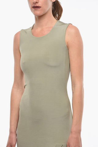 Fluid Midi Dress with Split