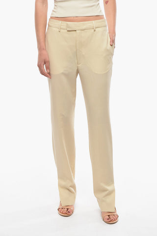 Wool High Waist Pants