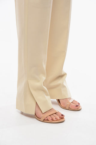 Wool High Waist Pants