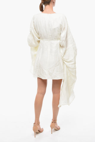 Abito ASHLEY Cover-up in Misto Lino con Scollo a V