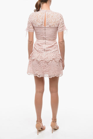 Embroidered Mini Dress