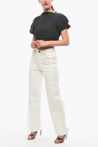 Crinckle Silk Crop Top