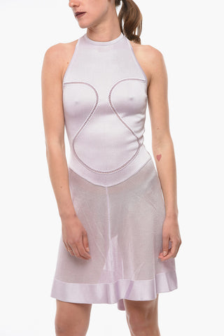 Knit Dress with Emborideries