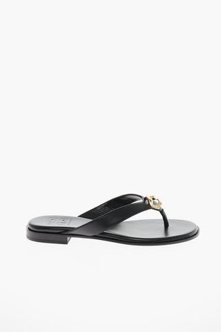 Infradito in Pelle CHAIN con Suola in Cuoio