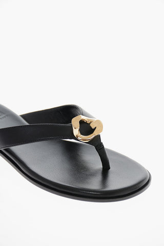 Infradito in Pelle CHAIN con Suola in Cuoio