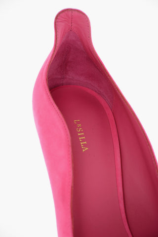 Scalloped Edge IVY Suede Pumps 11cm