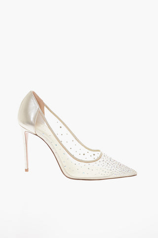 Rhinestone NICOLE Mesh Pumps 11cm