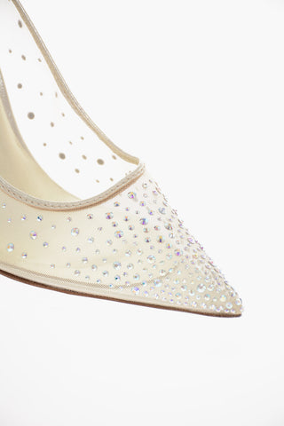 Rhinestone NICOLE Mesh Pumps 11cm